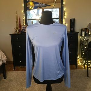 Baby Blue Long Sleeve DriFit Nike Shirt ‼️1 HR‼️